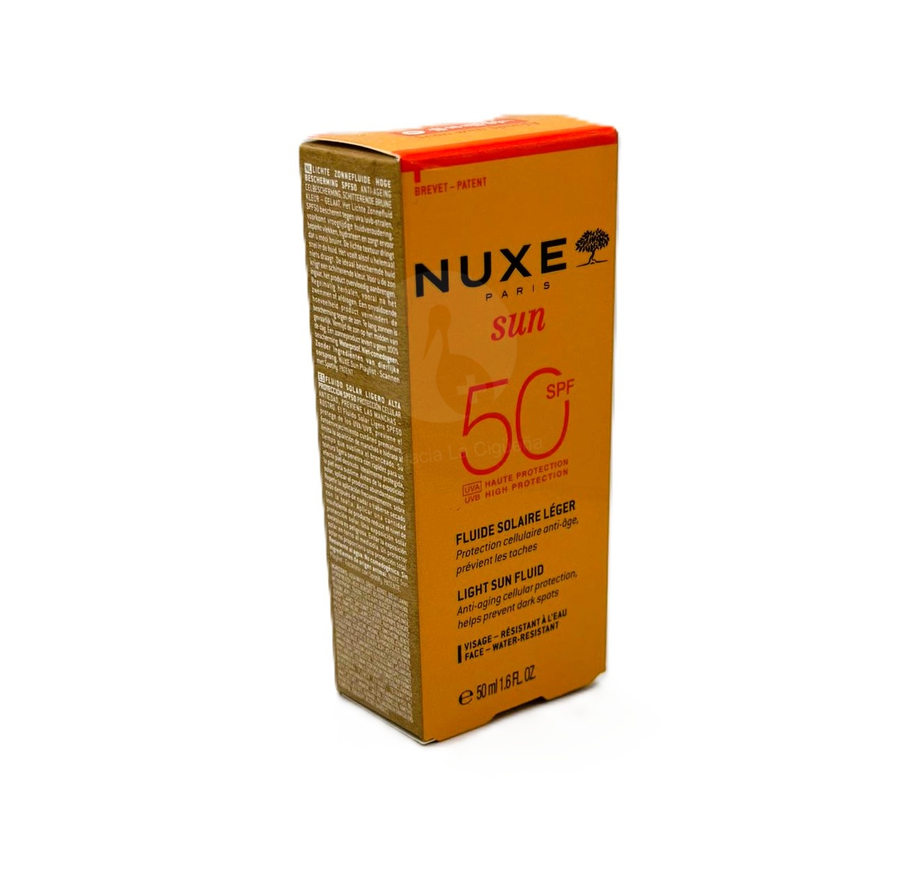 NUXE SUN FLUIDO LIGERO ROSTRO SPF 50 1 ENVASE 50 ML