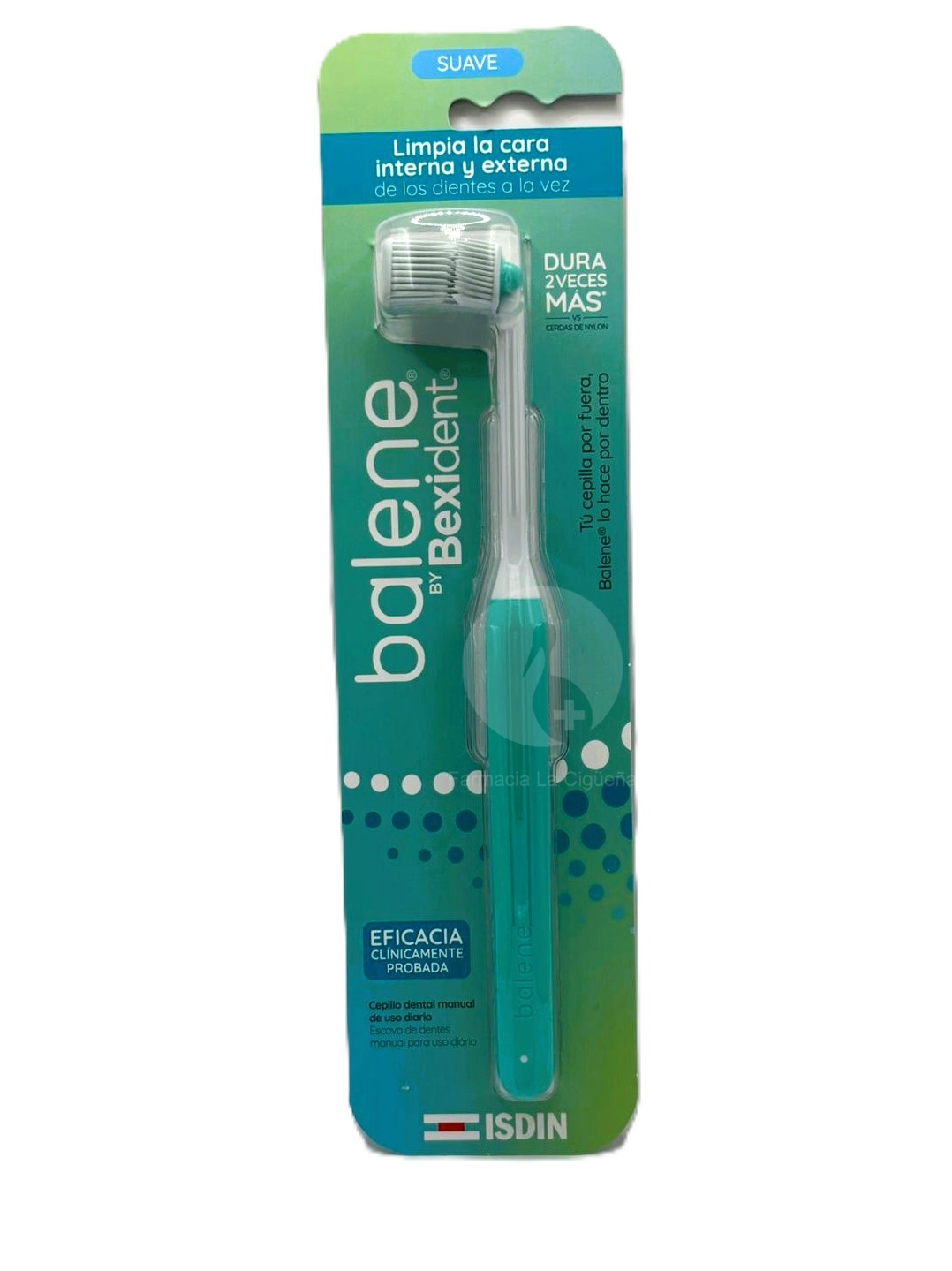 CEPILLO DENTAL ADULTO BALENE BY BEXIDENT 1 UNIDAD DUREZA SUAVE COLOR AGUAMARINA