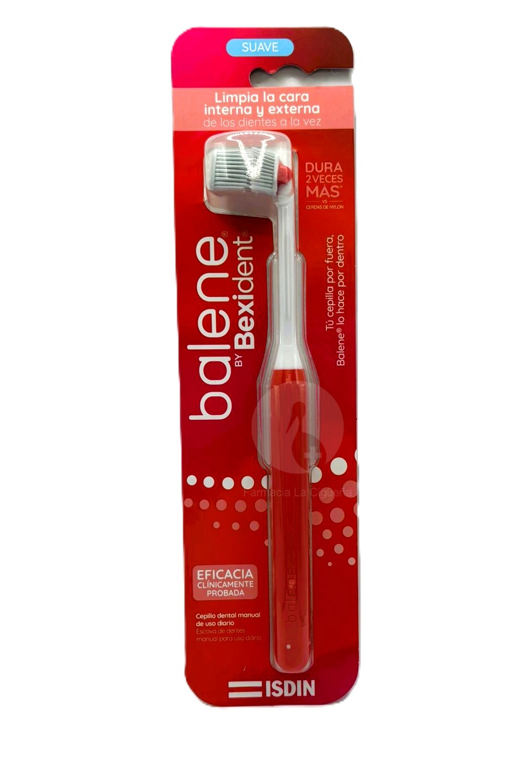 CEPILLO DENTAL ADULTO BALENE BY BEXIDENT 1 UNIDAD DUREZA SUAVE COLOR CORAL