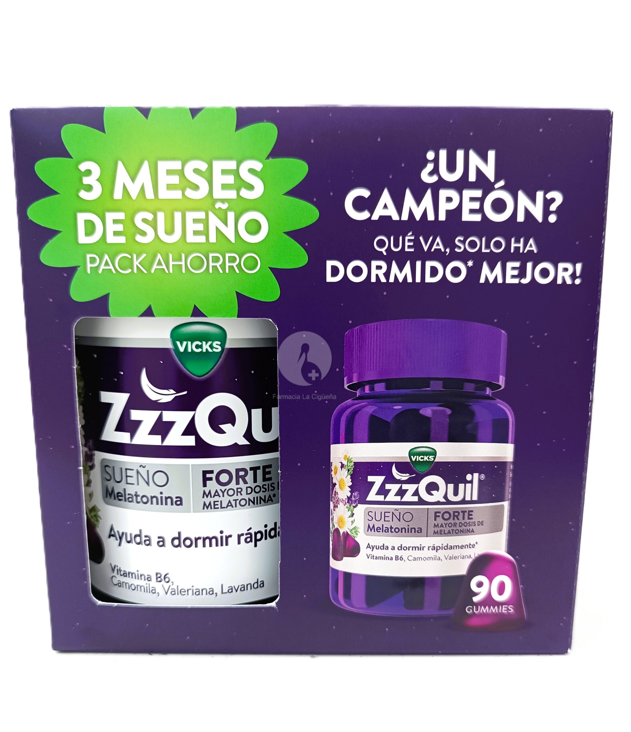 ZZZQUIL SUEÑO FORTE 90 GUMMIES SABOR FRUTOS DEL BOSQUE PACK
