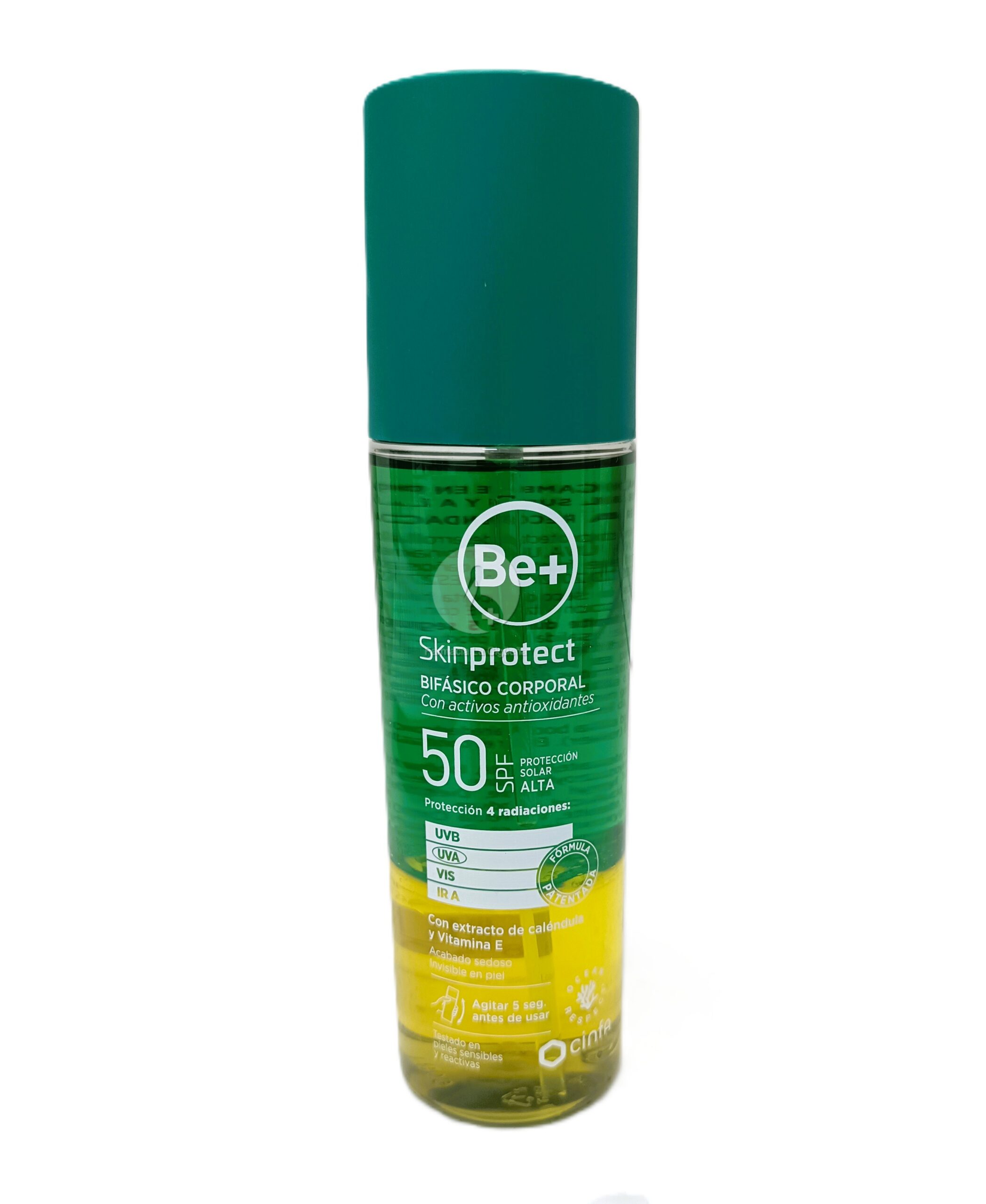 BE+ SKINPROTECT BIFASICO SPF 50 ANTIOXIDANTE 1 ENVASE 200 ML