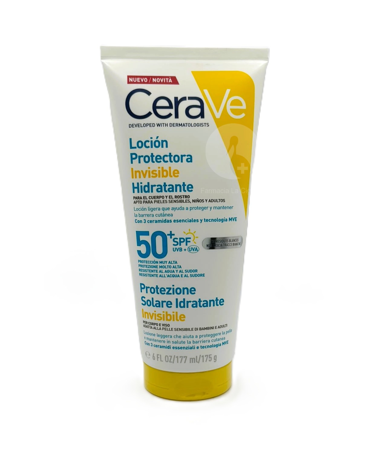 CERAVE HYDRA SUNSCREEN SP50 LOCION 177ML