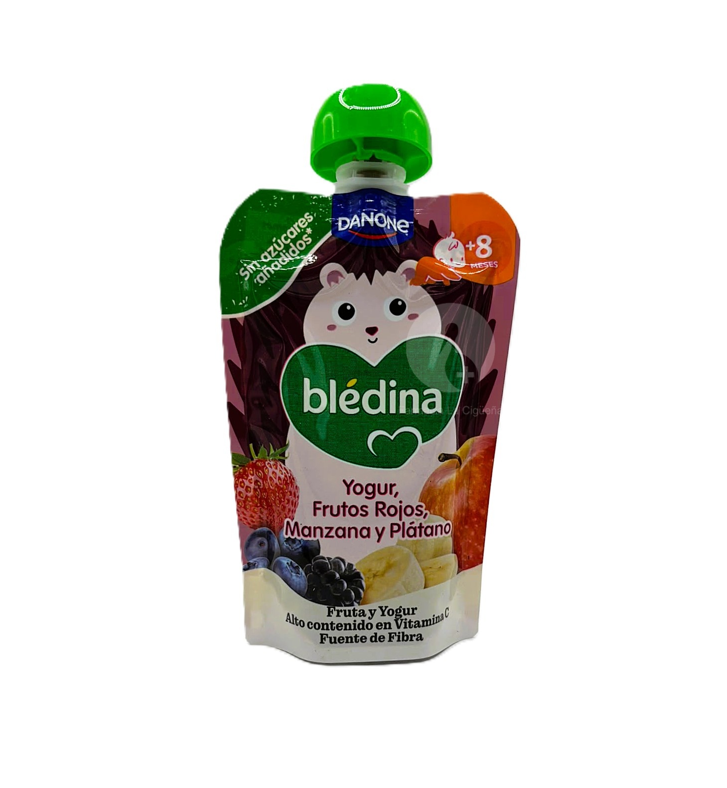 BLEDINA POUCH YOGUR FRUTOS ROJOS MANZANA Y PLATANO 1 POUCH 100 G