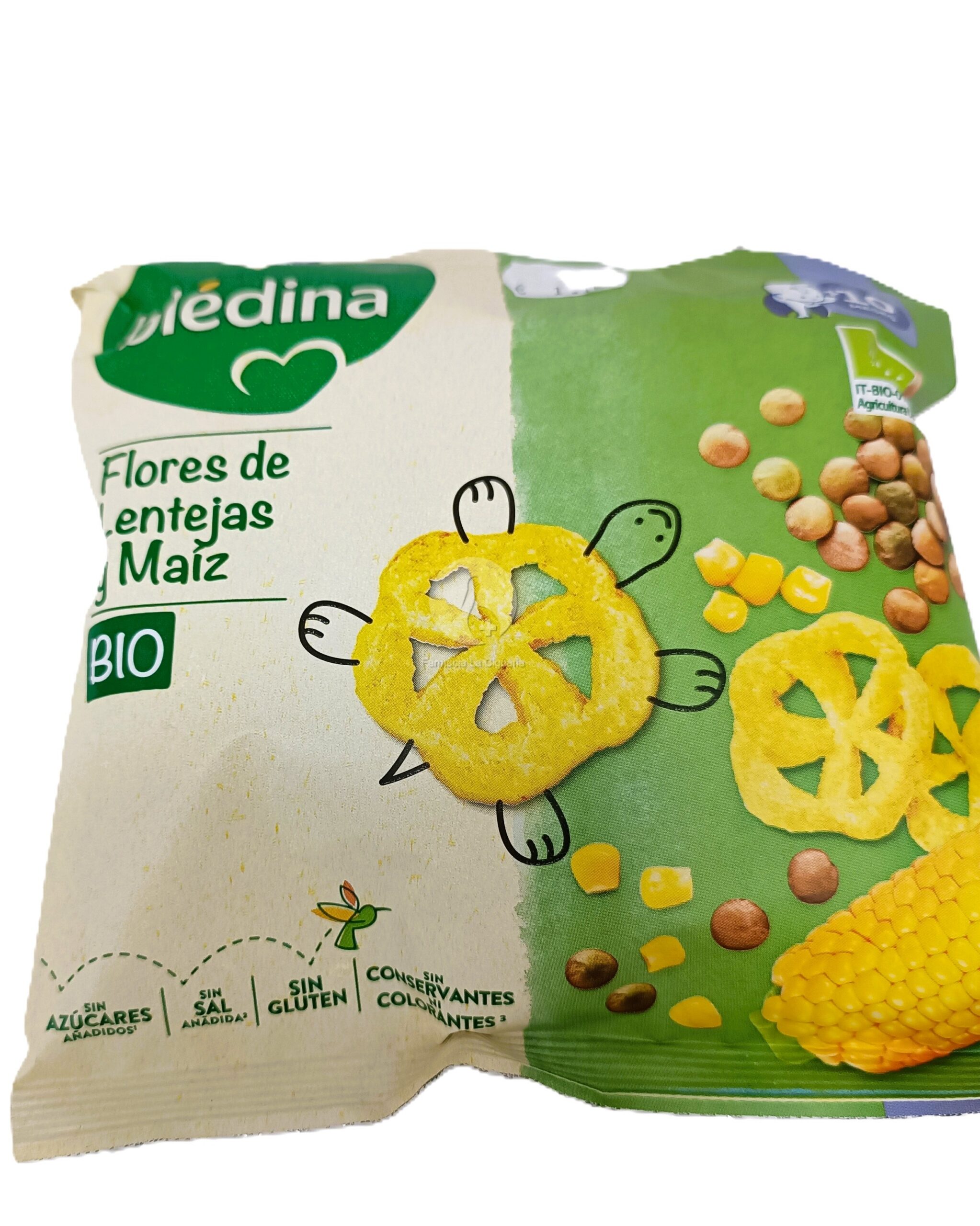 BLEDINA BIO SNACK FLORES DE LENTEJAS Y MAIZ 1 ENVASE 20 G