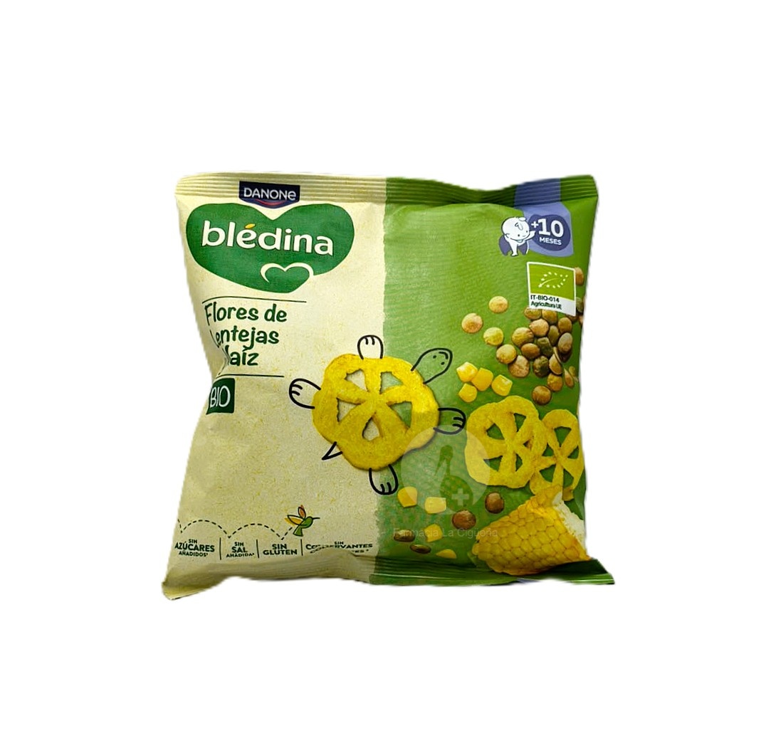 BLEDINA BIO SNACK FLORES DE LENTEJAS Y MAIZ 1 ENVASE 20 G