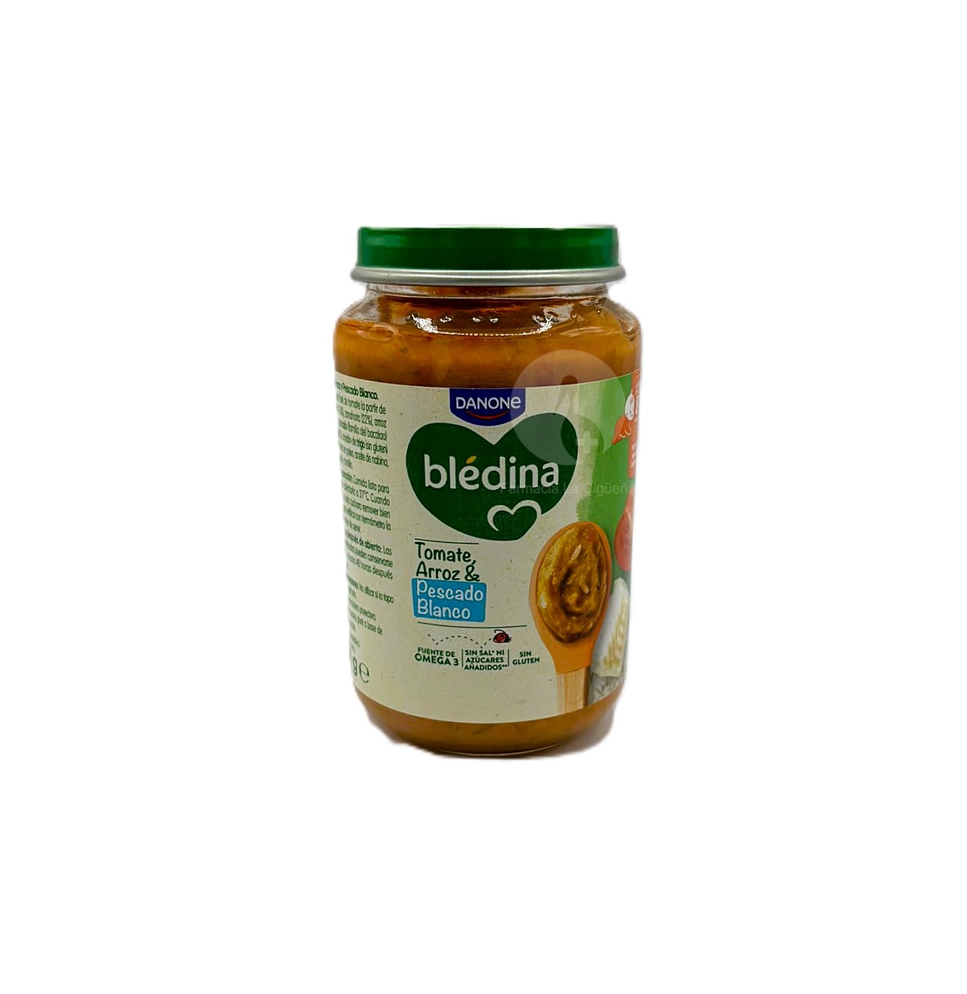 BLEDINA TARRITO TOMATE ARROZ Y PESCADO BLANCO 1 TARRO 200 G