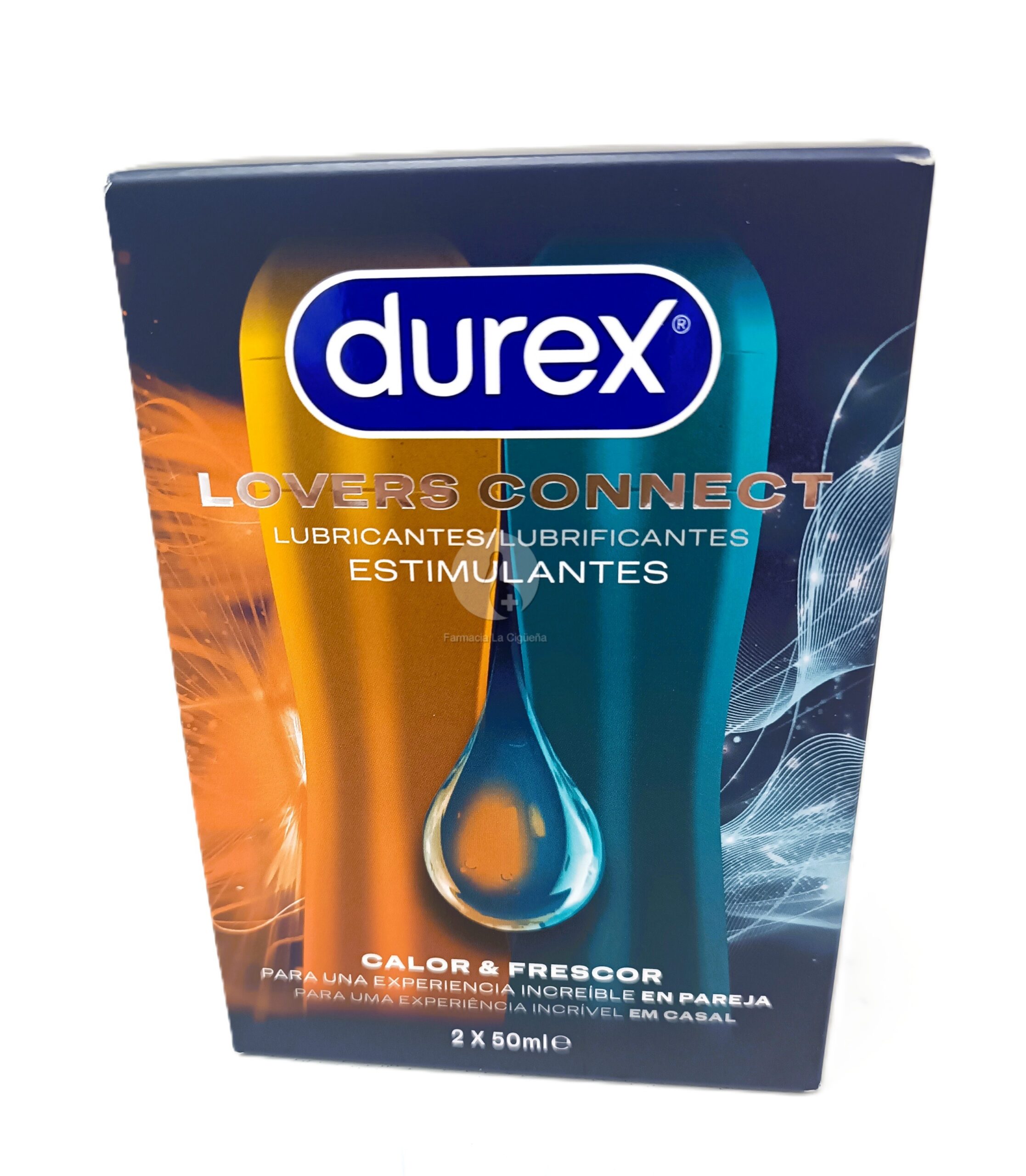 DUREX LOVERS CONNECT 2 UNIDADES 50 ML