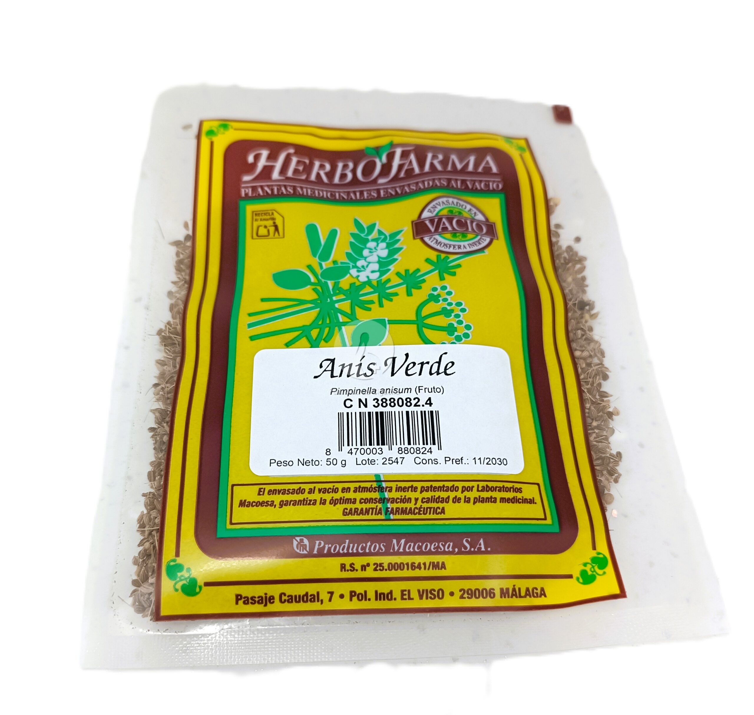 ANIS VERDE HERBOFARMA 1 ENVASE 50 G