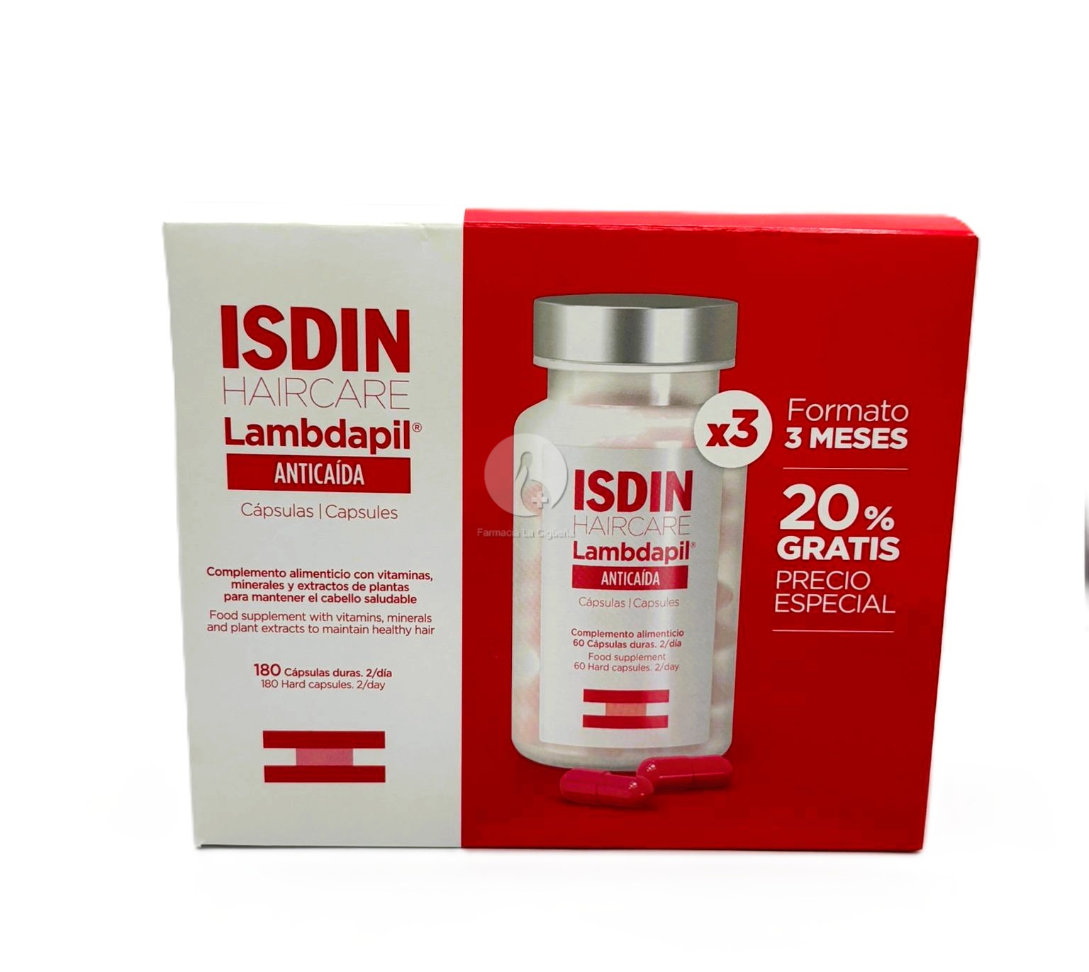 PACK LAMBDAPIL ANTICAIDA CAPS 180UNID 3 MESES