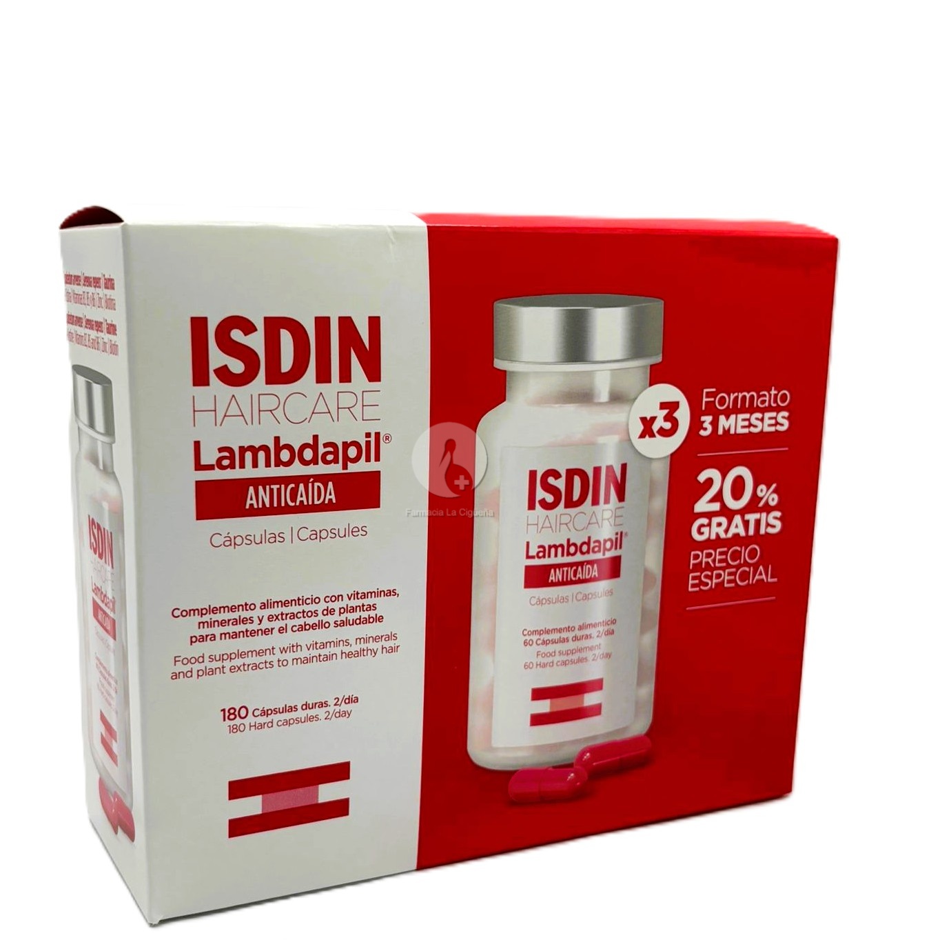 PACK LAMBDAPIL ANTICAIDA CAPS 180UNID 3 MESES