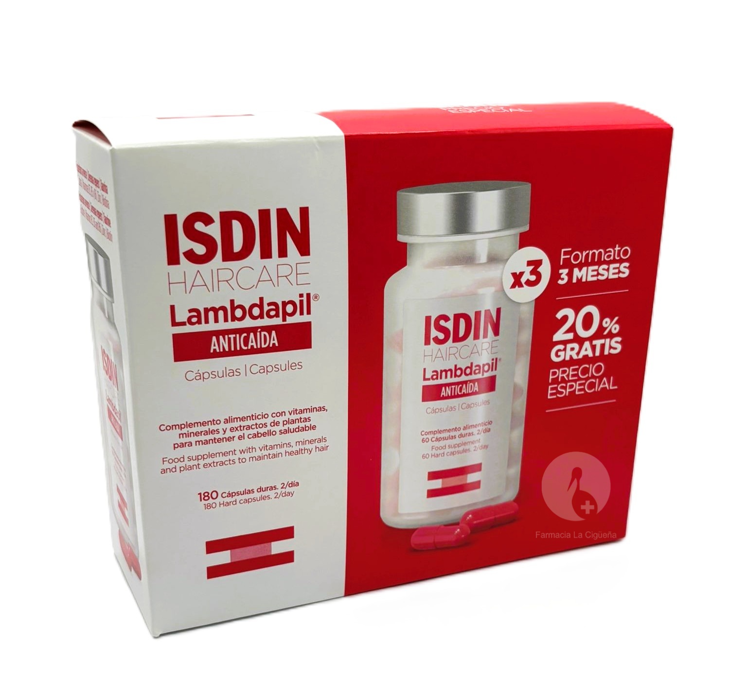 PACK LAMBDAPIL ANTICAIDA CAPS 180UNID 3 MESES
