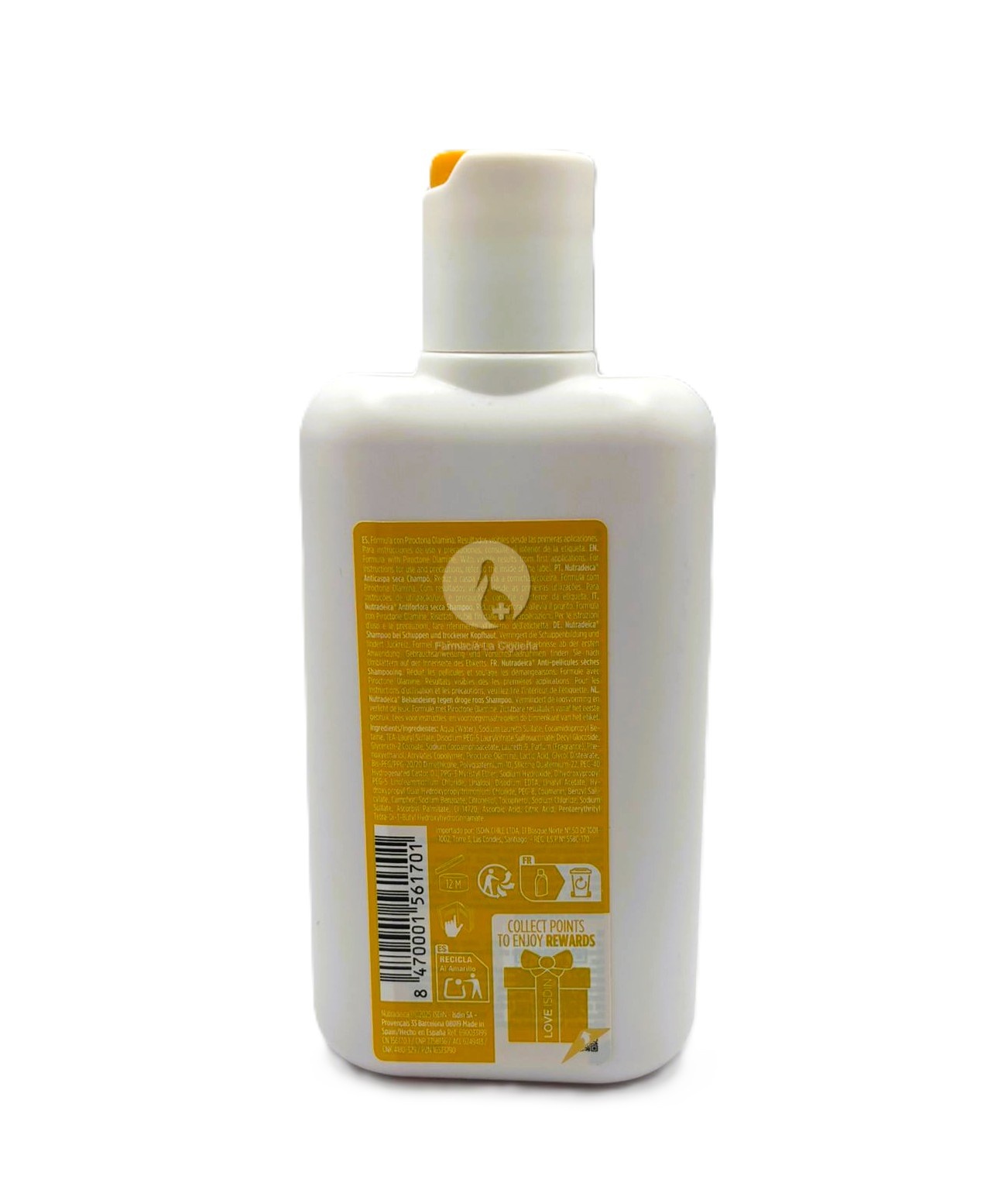 ISDIN SHAMPOO ANTICASPA NUTRADEICA SECA 1 ENVASE 200 ML