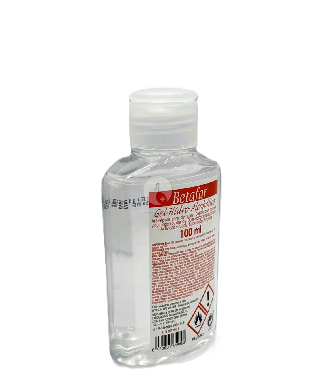 GEL HIDROALCOHOLICO ANTISEPTICO BETAFAR 1 ENVASE 100 ML