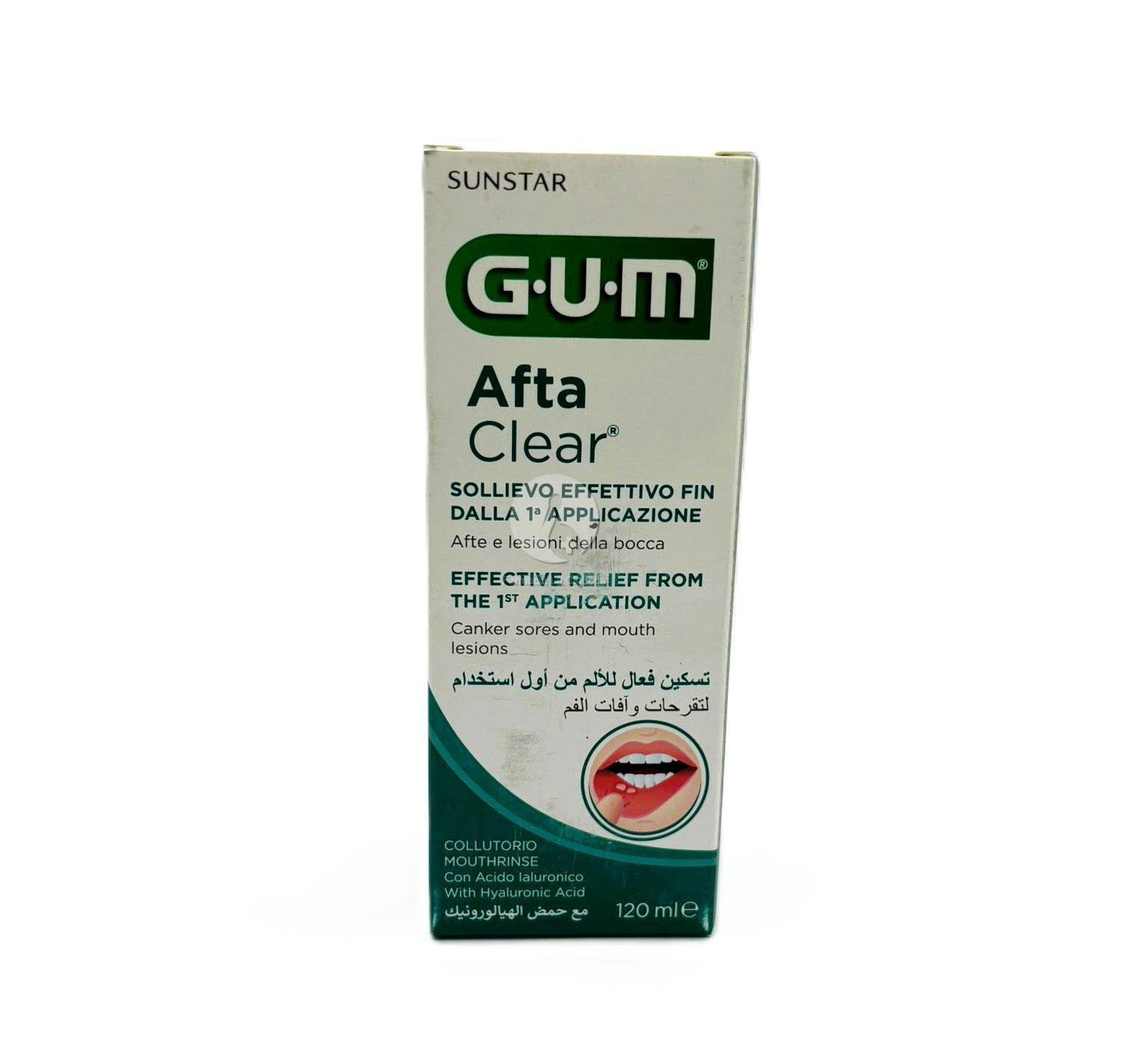 GUM AFTACLEAR COLUTORIO 1 ENVASE 120 ML