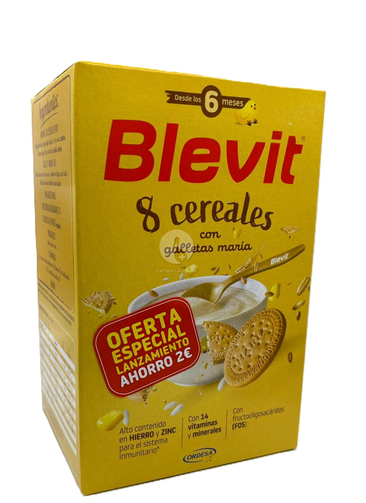 BLEVIT 8 CEREALES CON GALLETA MARIA 1 ENVASE 500 G