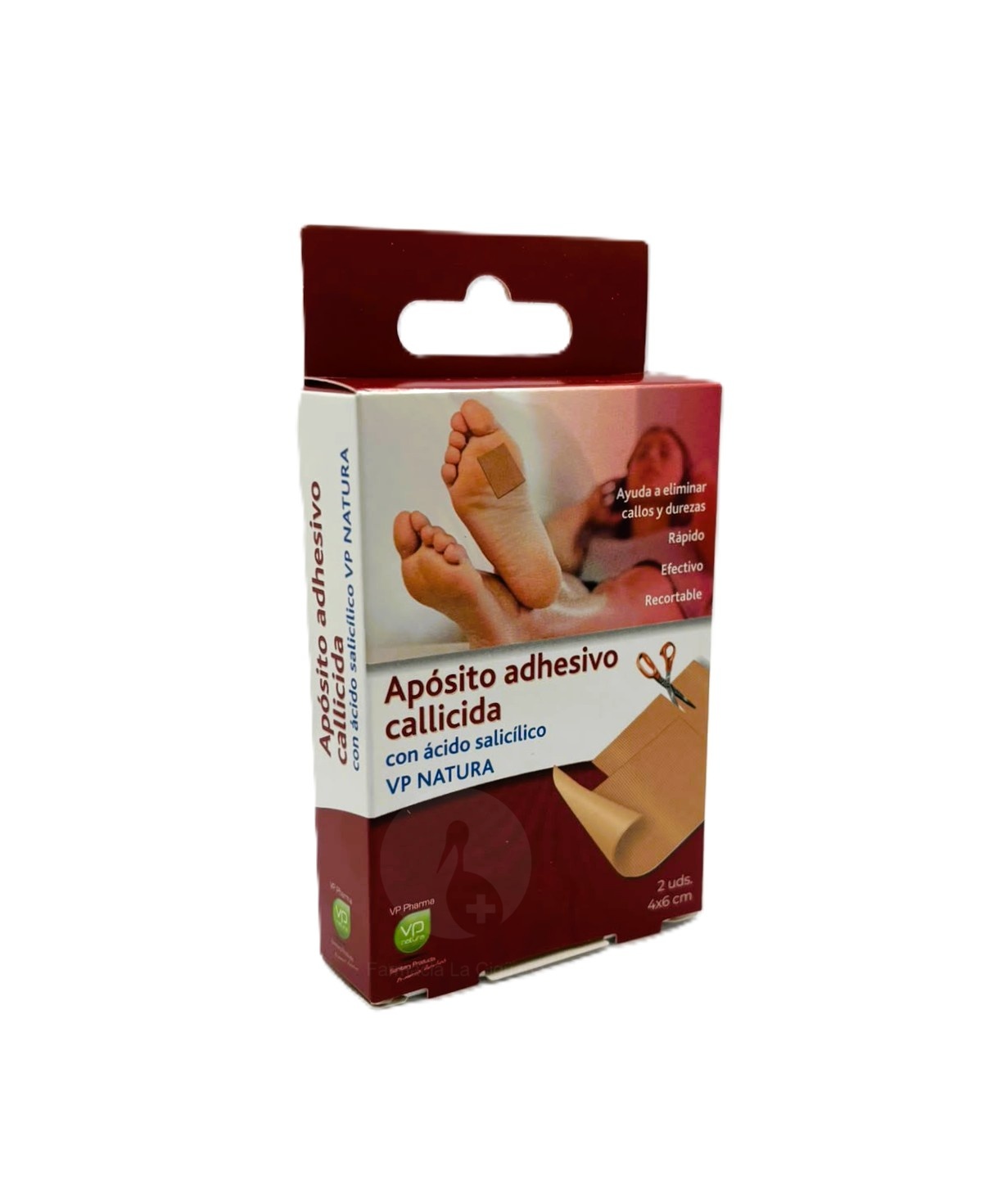 APOSITO ADHESIVO CALLICIDA RECORTABLE CON AC SALICILICO 2U 4*6CM VP NATURA