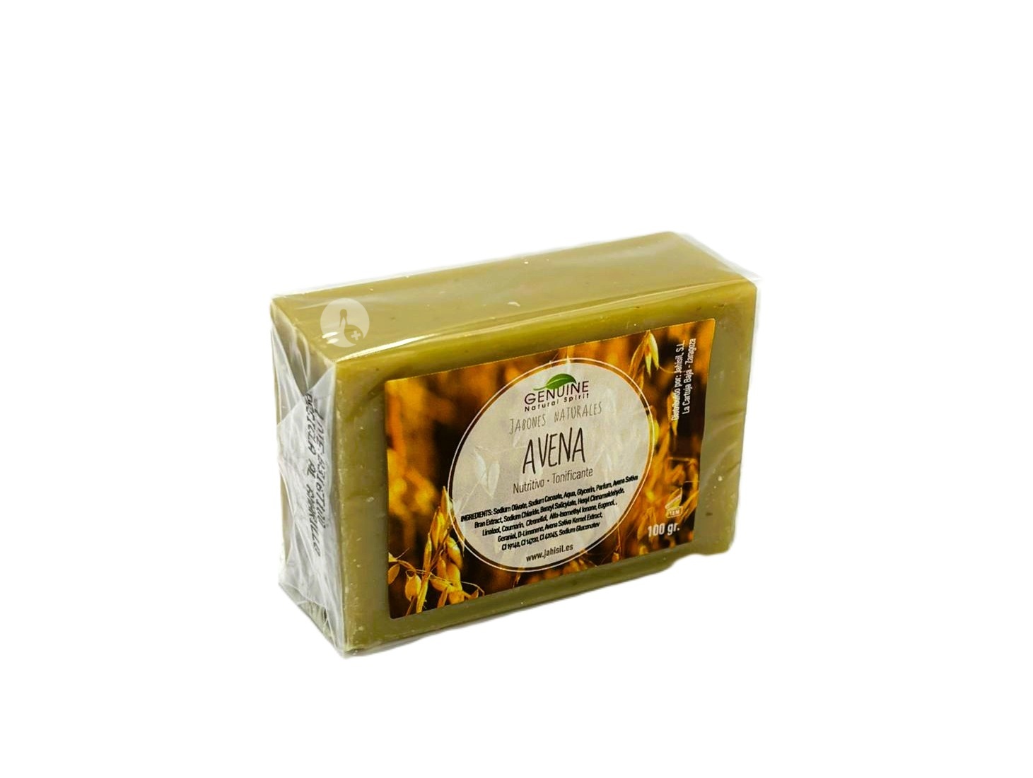 GENUINE JABON NATURAL AVENA PASTILLA 100G