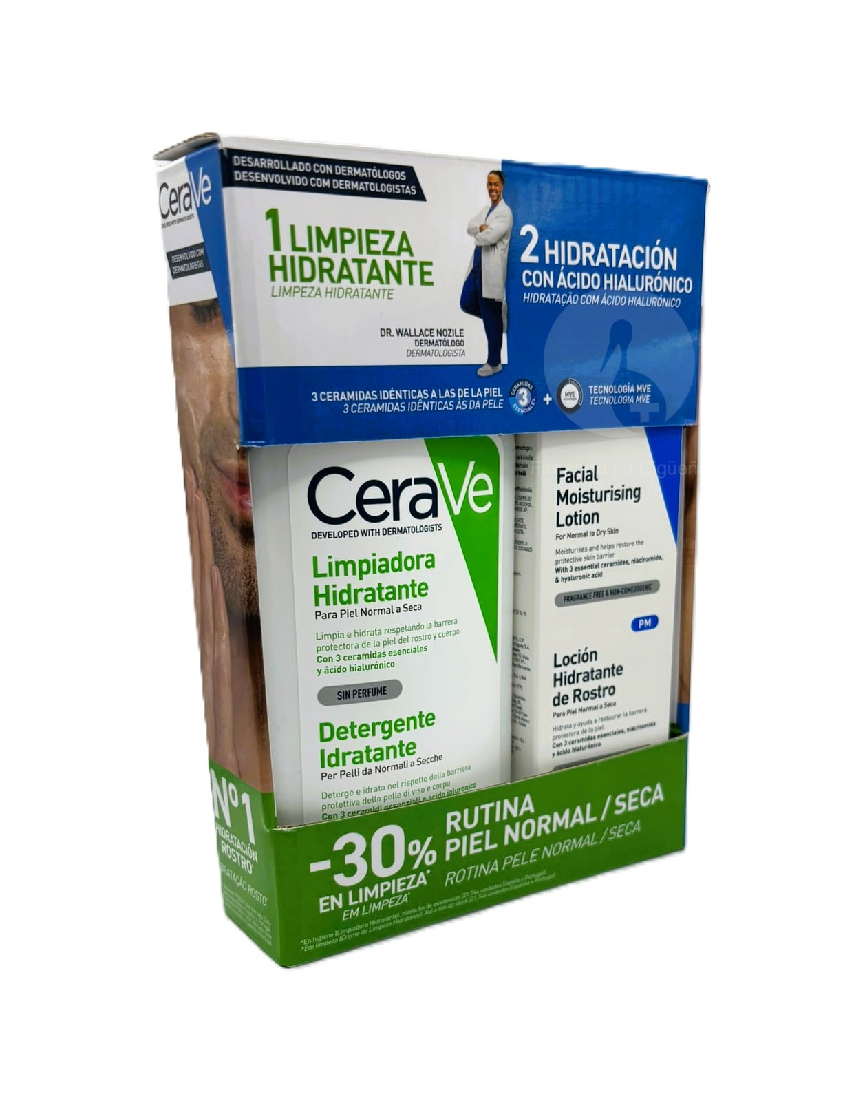 CERAVE PACK RUTINA HIDRATACION + LIMPIEZA PIEL NORMAL/SECA