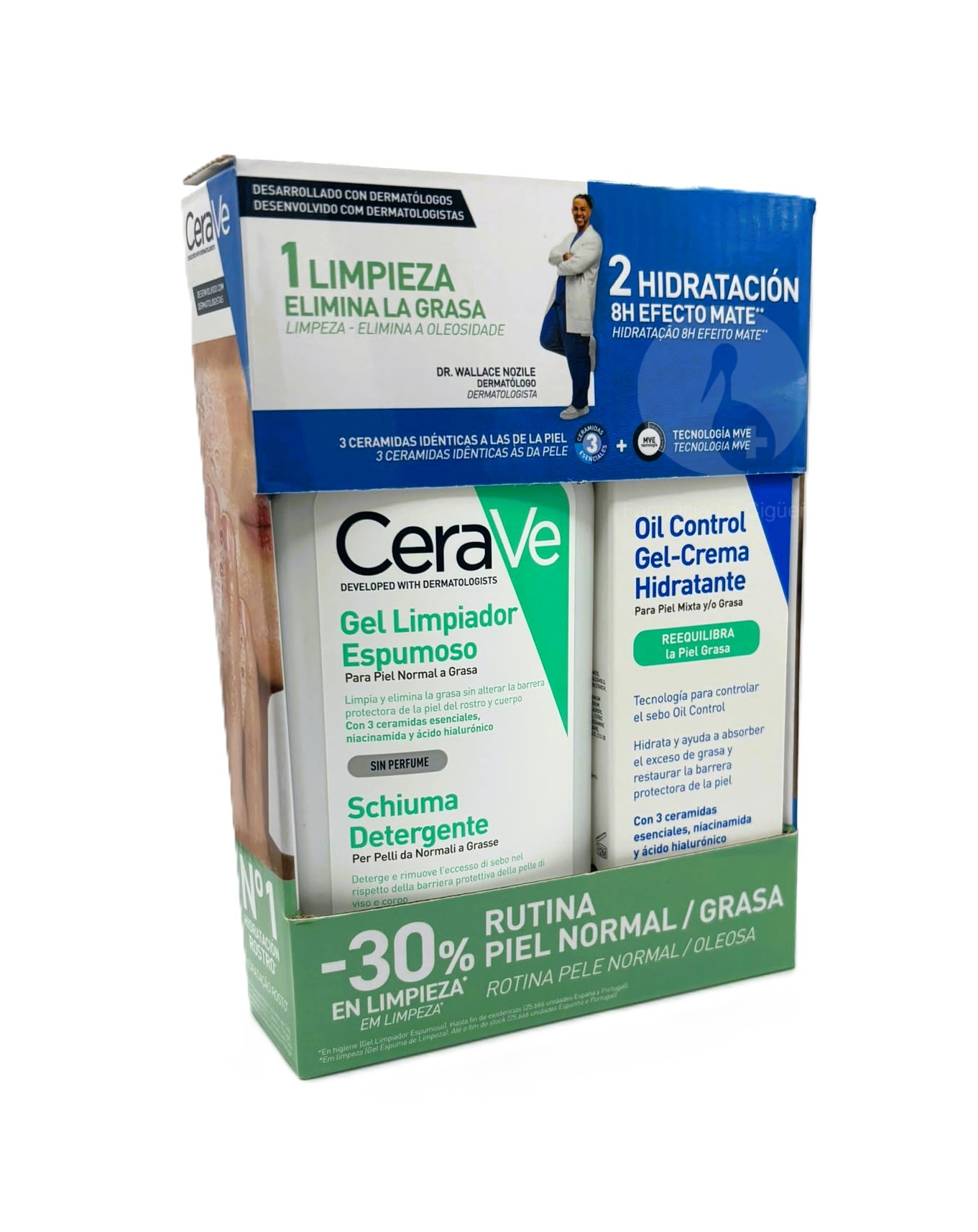 CERAVE PACK HIDRATACION + LIMPIEZA RUTINA PIEL NORMAL/GRASA