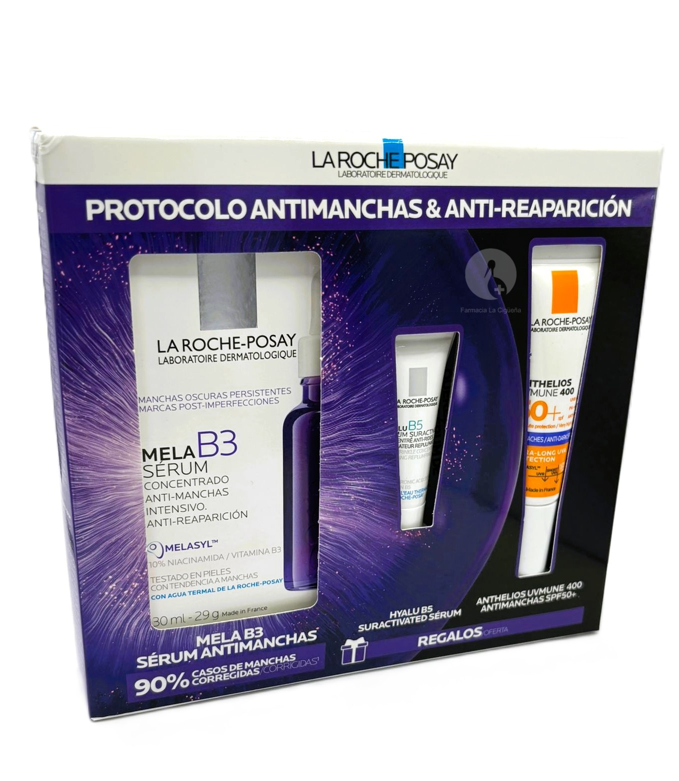 LA ROCHE POSAY SERUM MELA B3 PACK PROTOCOLO ANTIMANCHAS&ANTIREAPARICION