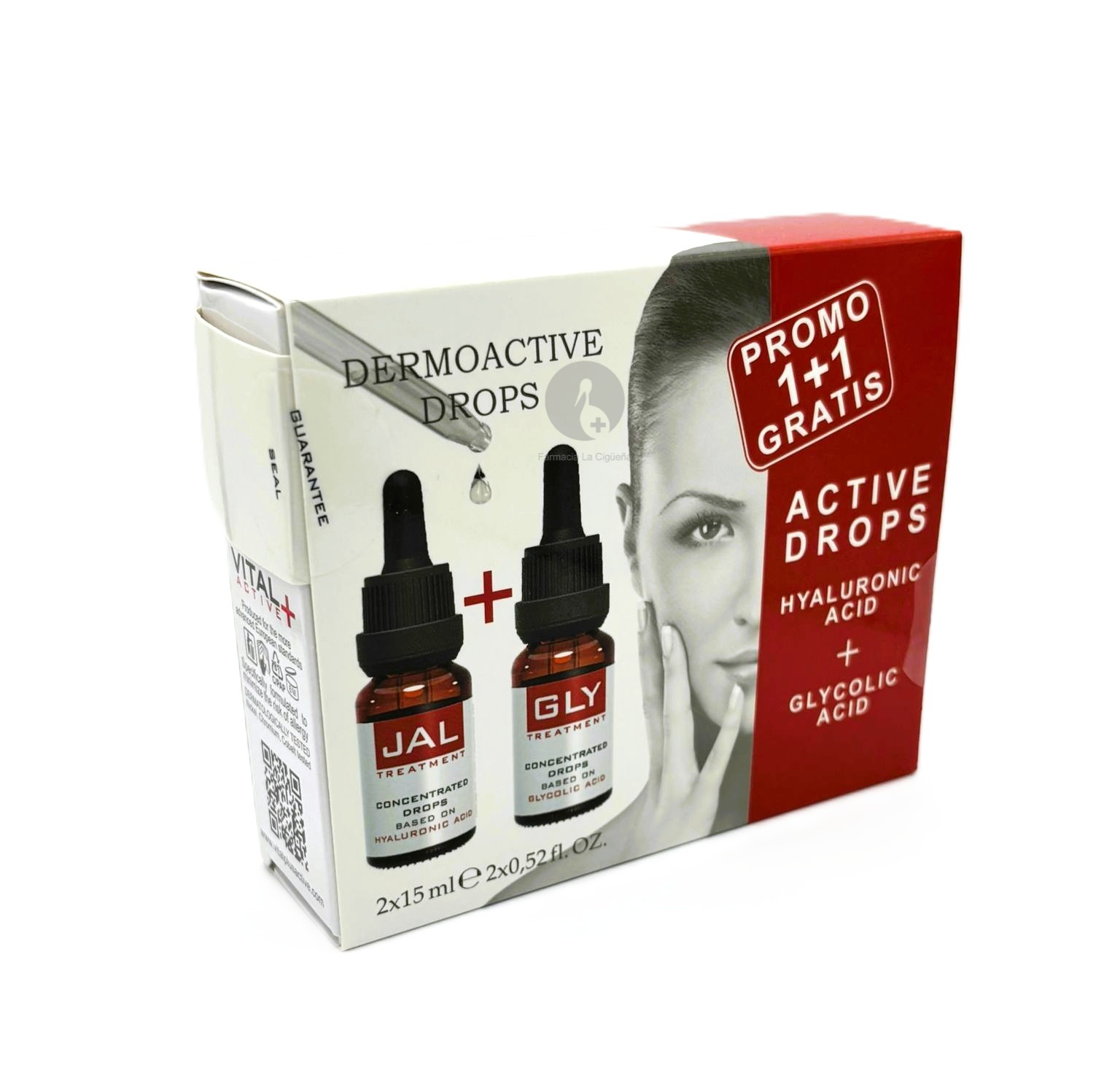 VITAL+ GOTAS DERMOACTIVAS PACK JAL 15ML+GLY 15ML