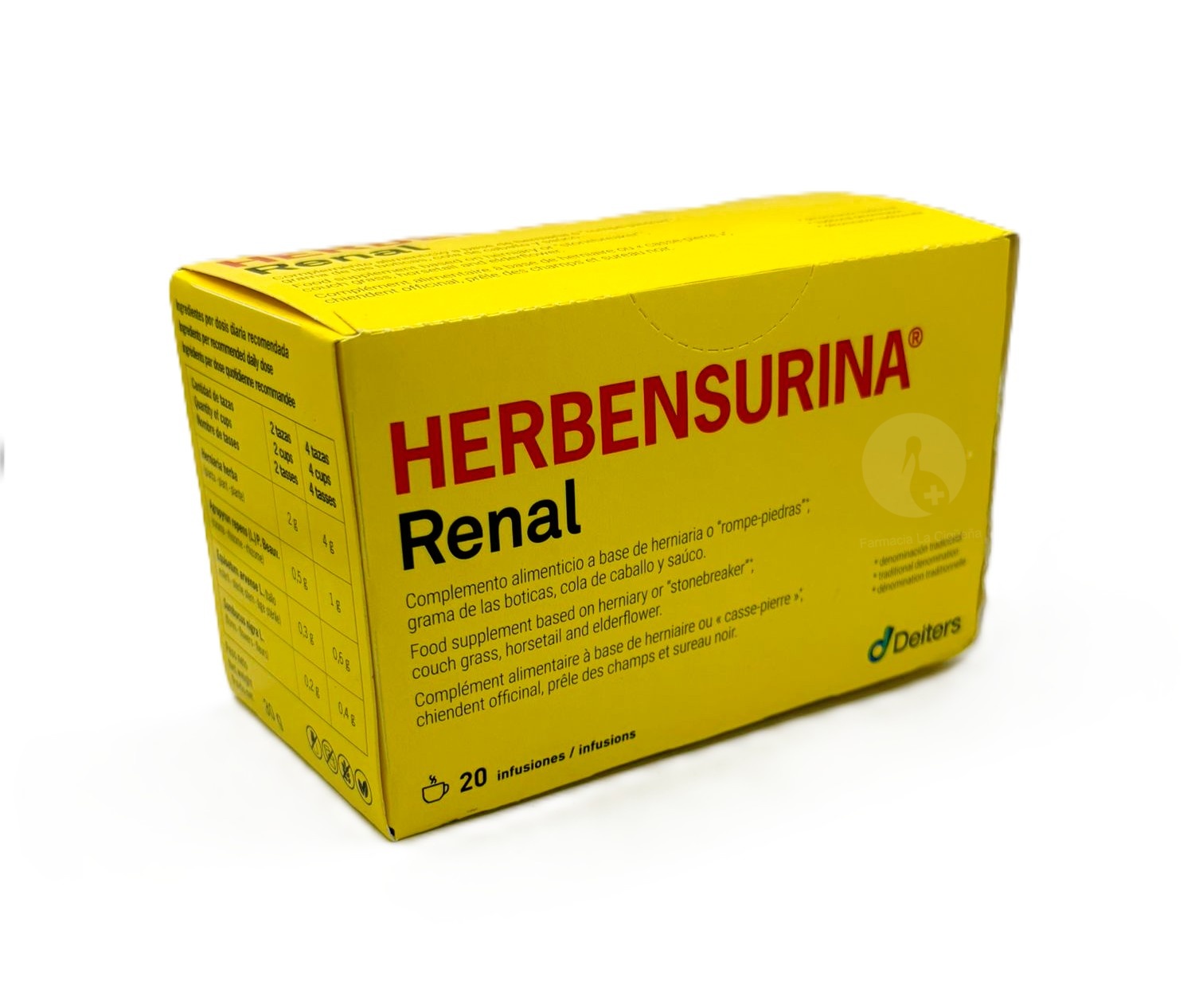 HERBENSURINA RENAL 20 FILTROS