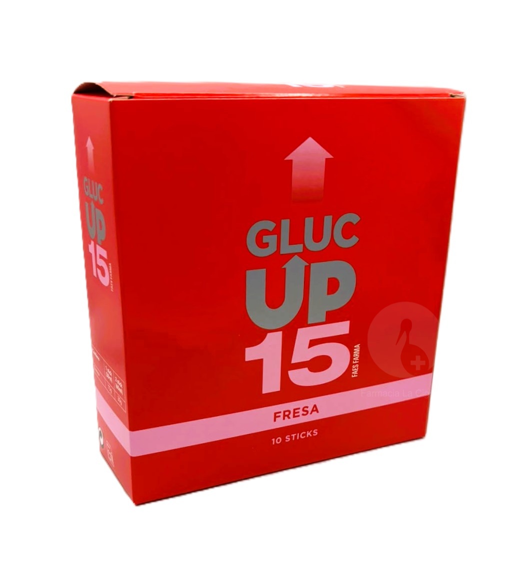 GLUC UP 15 10 STICKS 30 ML SABOR FRESA