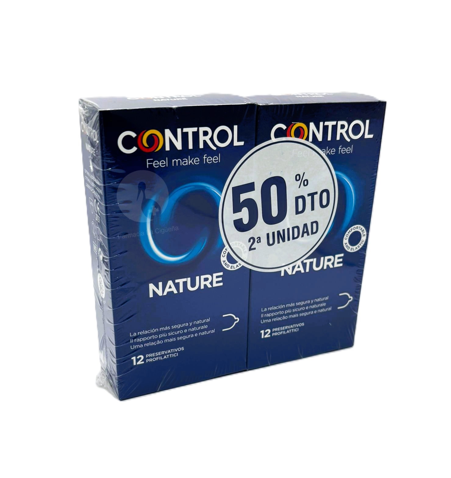 CONTROL NATURE PRESERVATIVOS 24 PRESERVATIVOS PACK MEGAPRECIO