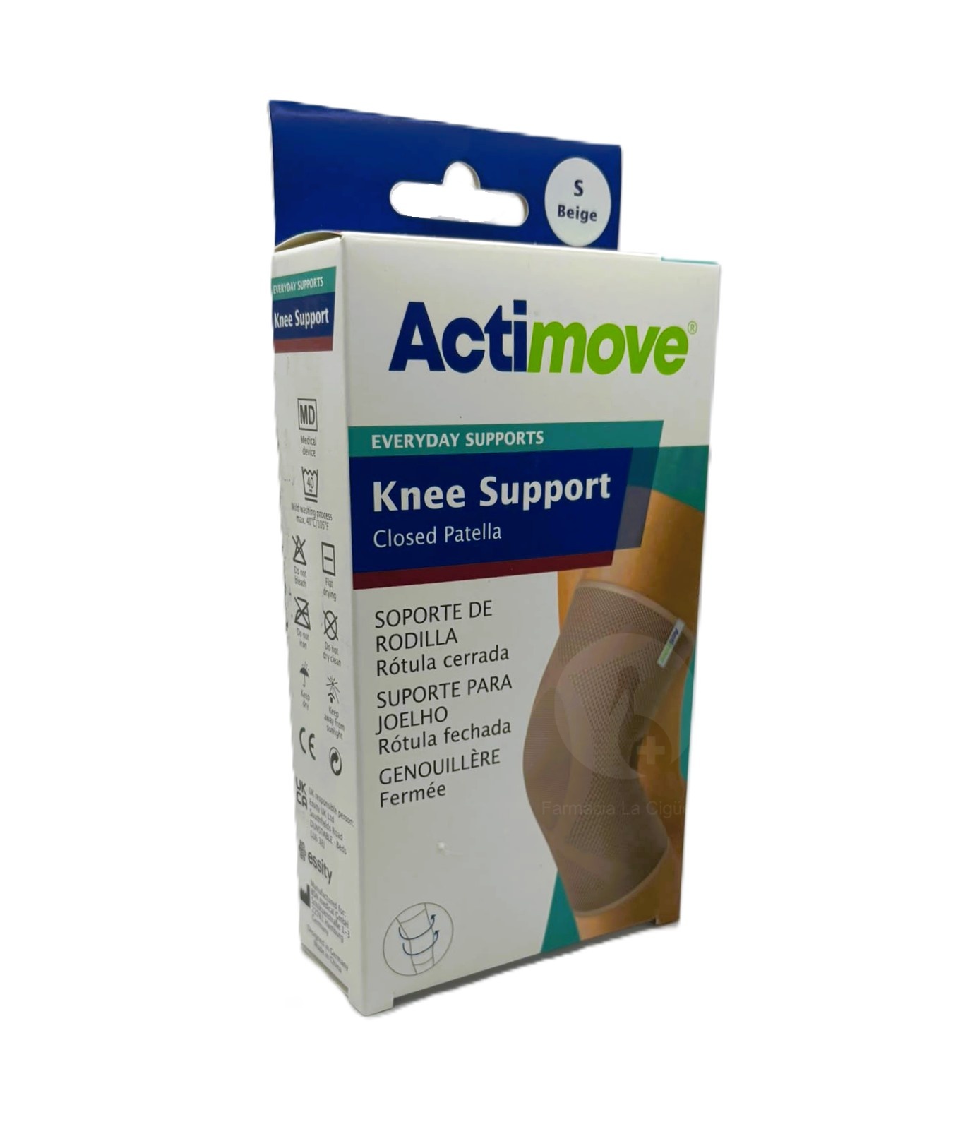 RODILLERA ELASTICA ACTIMOVE EVERYDAY SUPPORT 1 UNIDAD TALLA S