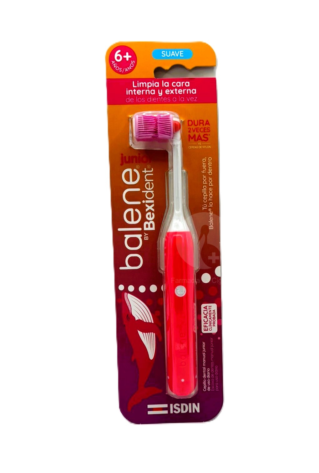 CEPILLO DENTAL JUNIOR BALENE BY BEXIDENT 1 UNIDAD DUREZA SUAVE COLOR FUCSIA