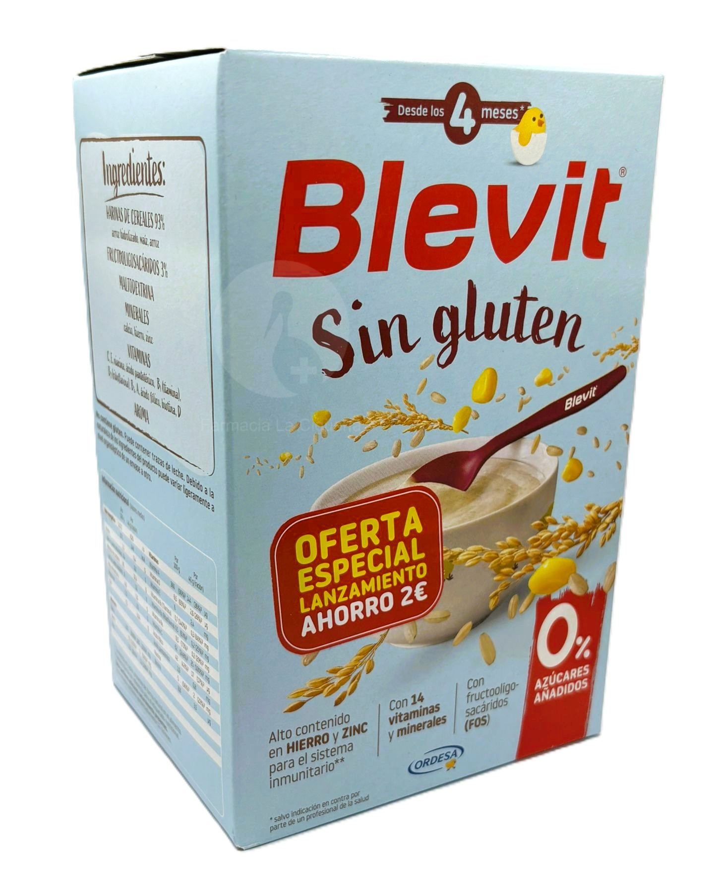 BLEVIT SIN GLUTEN 1 ENVASE 500 G