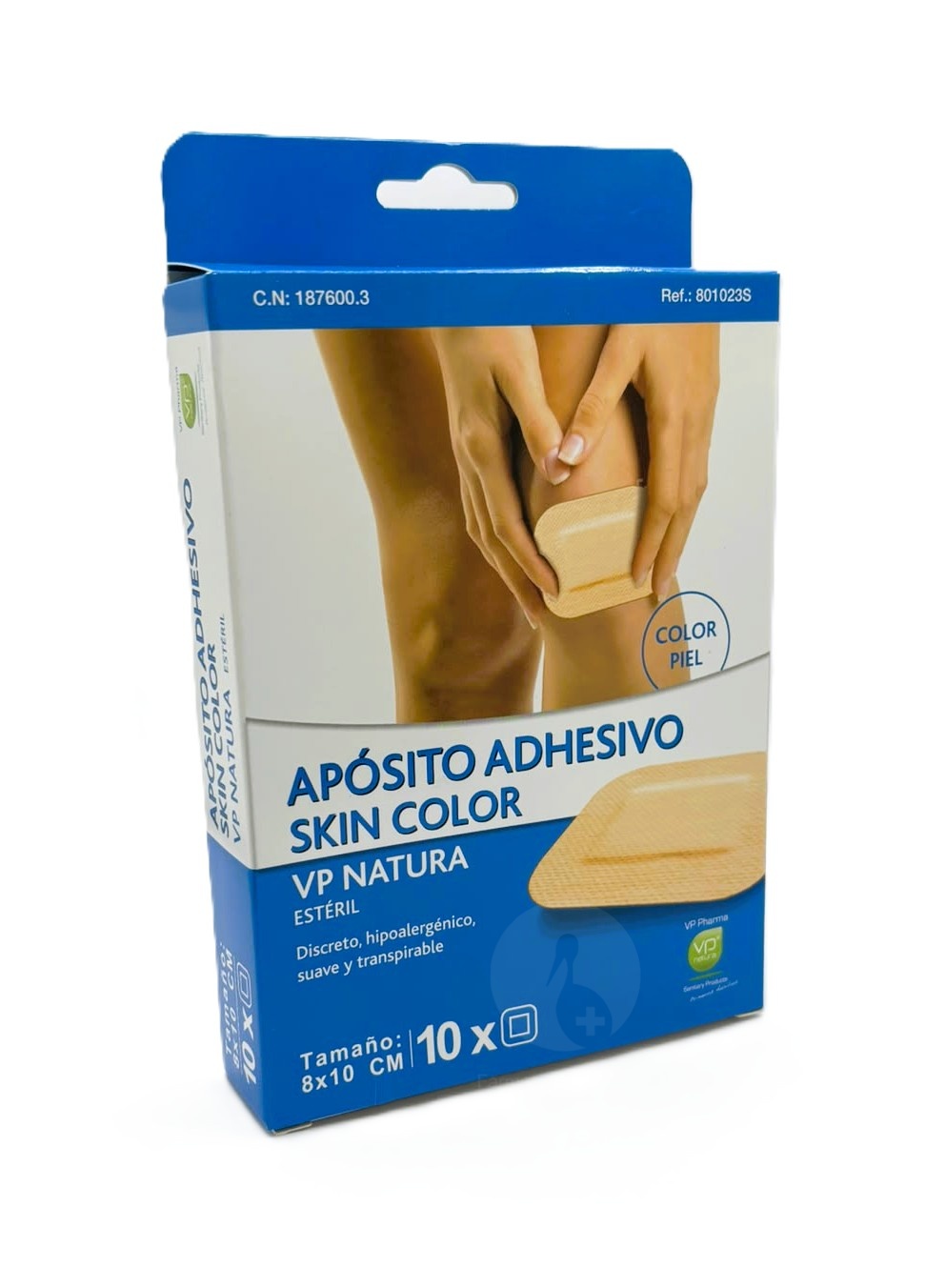 APOSITO ESTERIL ADHESIVO VP NATURA 10 UNIDADES 10 CM X 8 CM SKIN COLOR