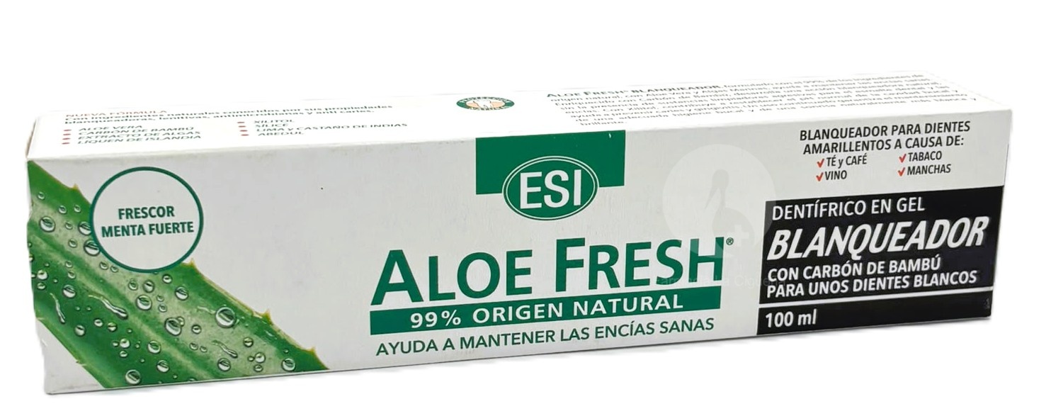 ALOE FRESH RETARD BLANQUEADOR GEL DENTAL ESI 1 TUBO 100 ML SABOR PEPERMINT
