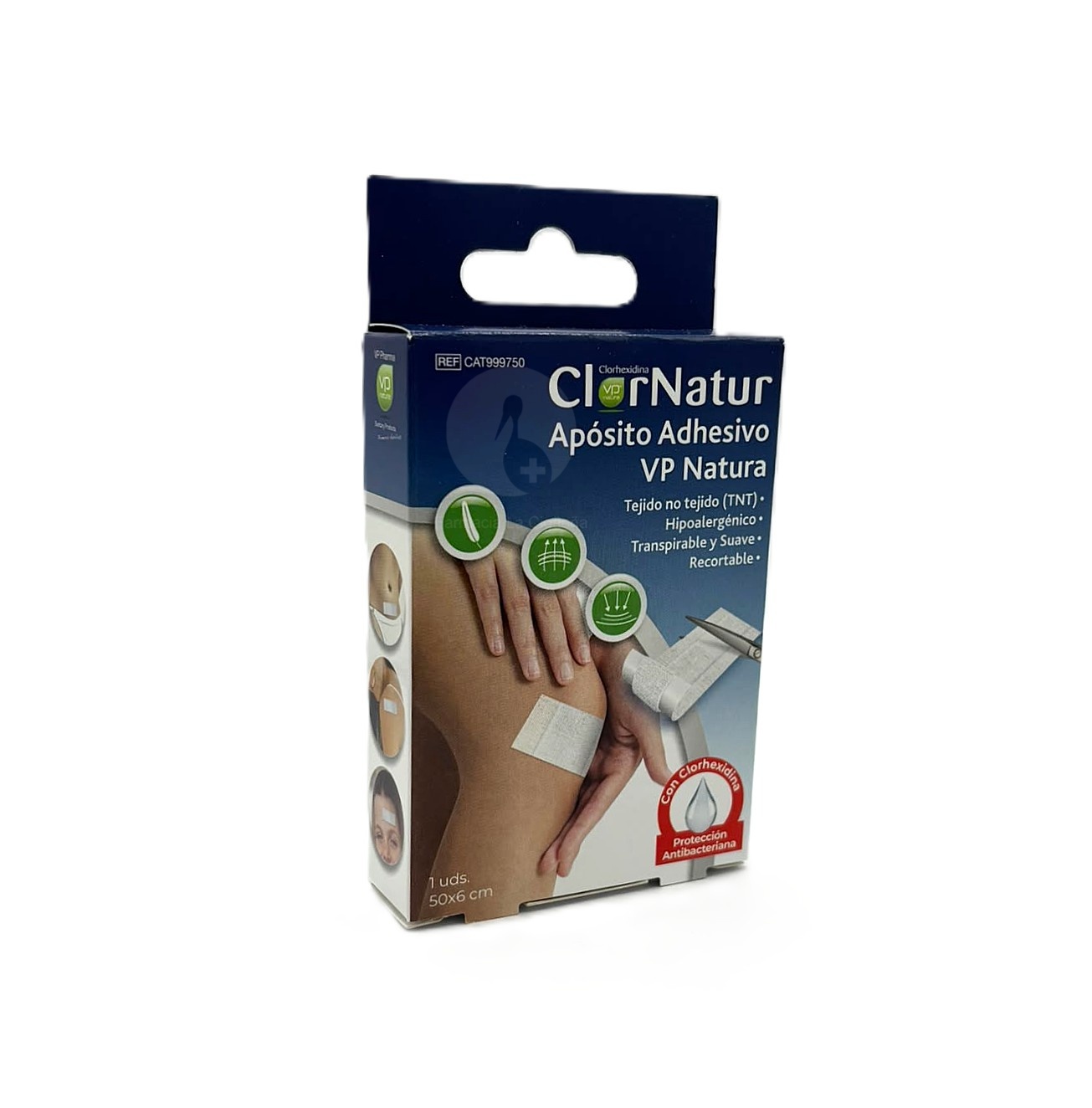 VP NATURA CLRNATUR FIX APOSITO TNT RECORT CLORHEXIDINA 50X6CM