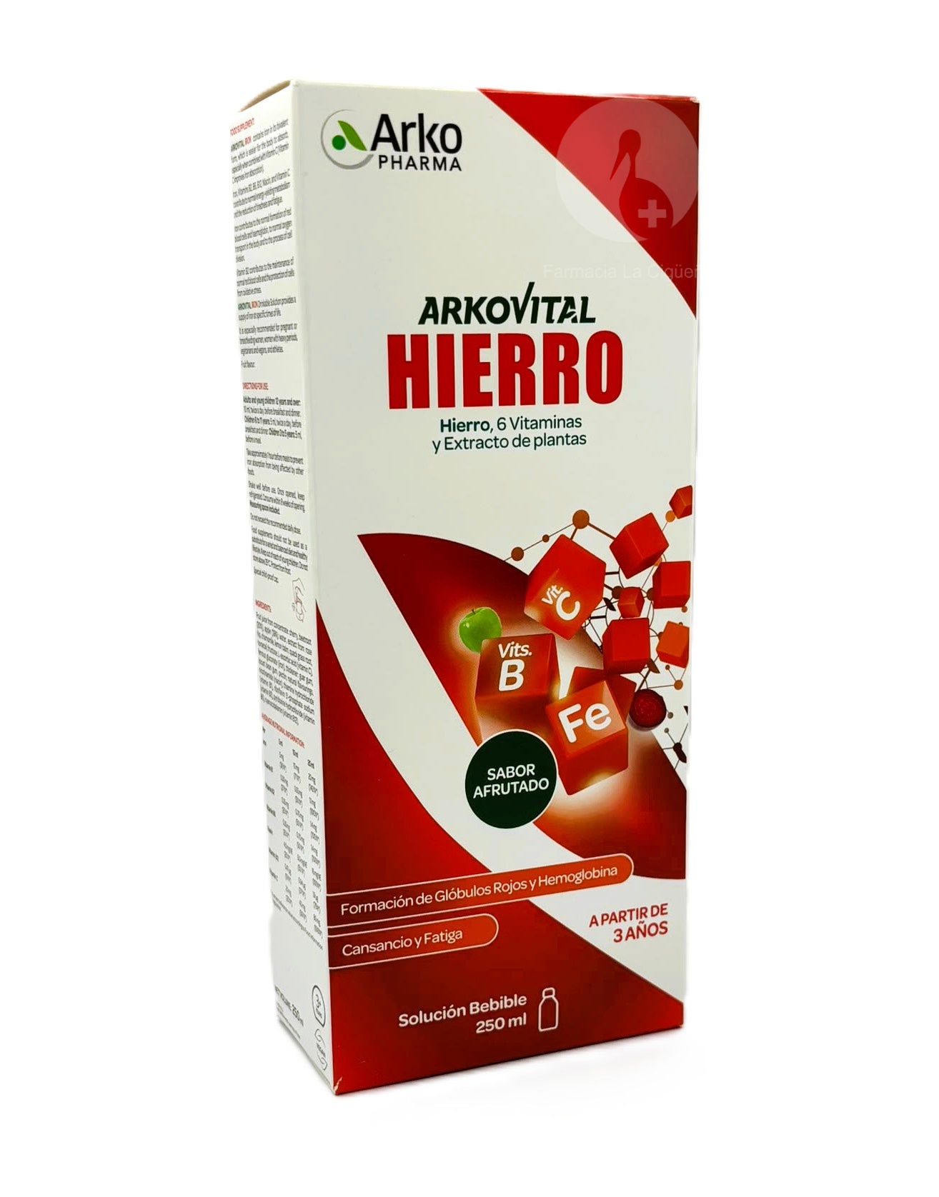 ARKOVITAL HIERRO 1 ENVASE 250 ML SABOR AFRUTADO