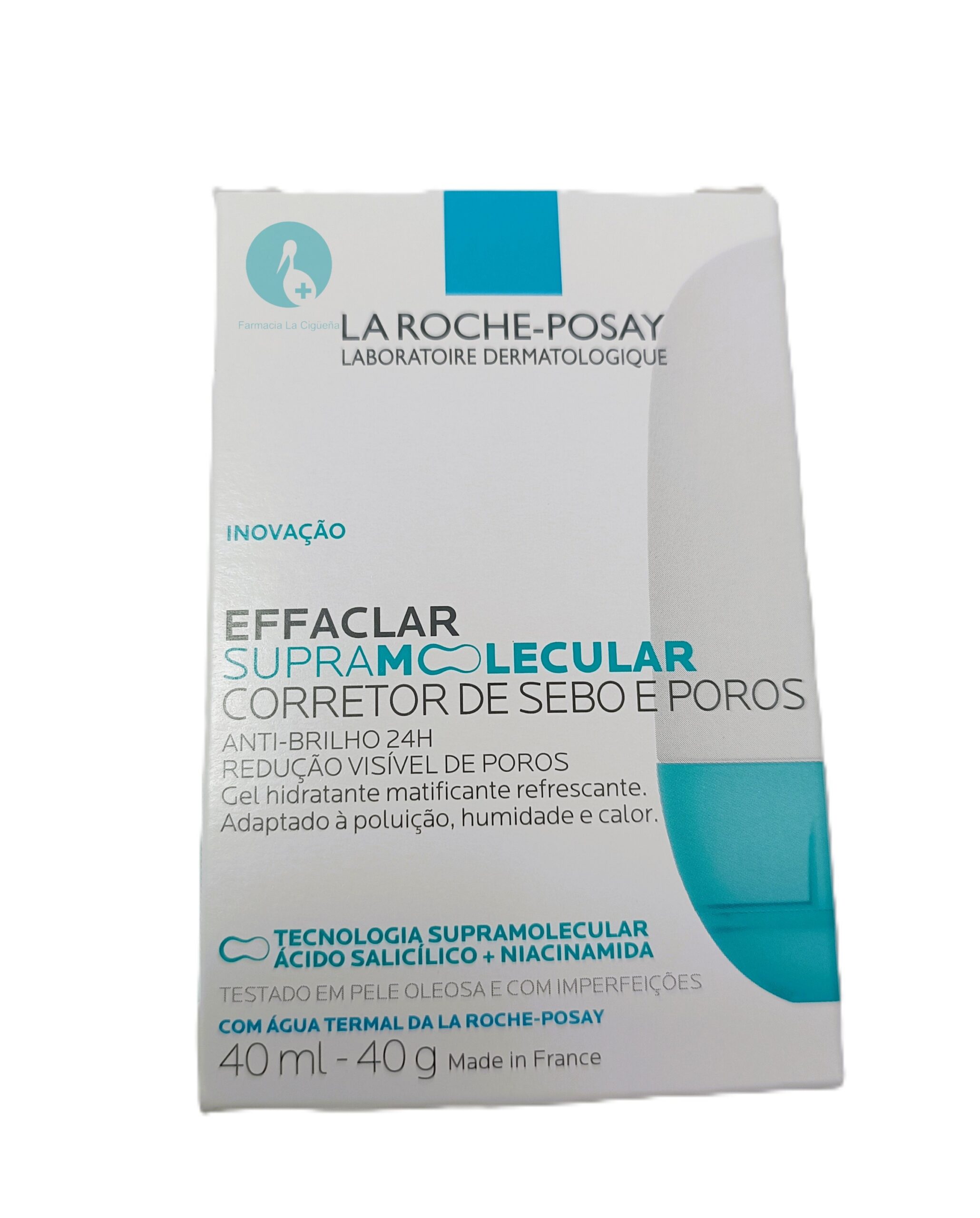 EFFACLAR SUPRAMOLECULAR CREMA CORRECTOR SEBO Y POROS 1 ENVASE 40 ML