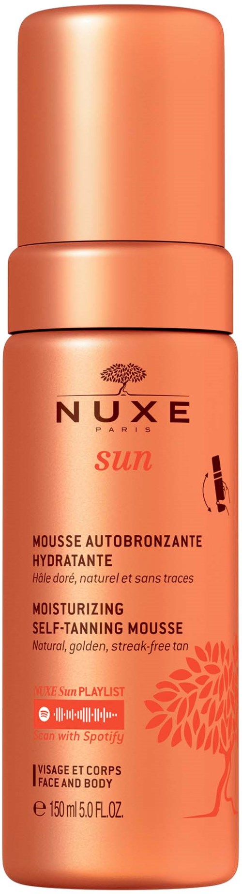 NUXE SUN ESPUMA AUTOBRONCEADORA ROSTRO Y CUERPO 1 ENVASE 150 ML