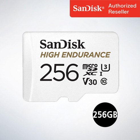 추천상품 샌디스크 마이크로 SD 카드 SDXC High Endurance 하이엔듀런스 블랙박스 CCTV 전용 QQNR 256GB 추천상품 샌디스크 마이크로 SD 카드 SDXC High Endurance 하이엔듀런스 블랙박스 CCTV 전용 QQNR 256GB