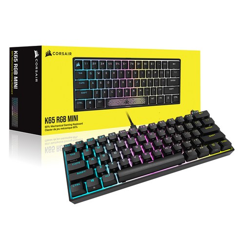 추천상품 커세어 K65 RGB PBT 미니 기계식 키보드 적축 추천상품 커세어 K65 RGB PBT 미니 기계식 키보드 적축