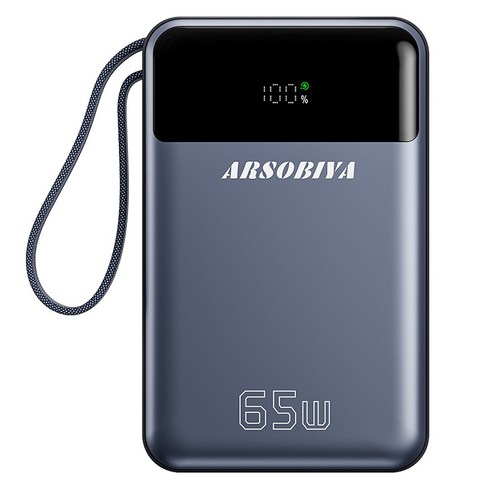 추천상품 ARSOBIYA 초고속 PD 65W 보조배터리: 파워풀한 파트너, 여행 필수품 추천상품 ARSOBIYA 초고속 PD 65W 보조배터리: 파워풀한 파트너, 여행 필수품
