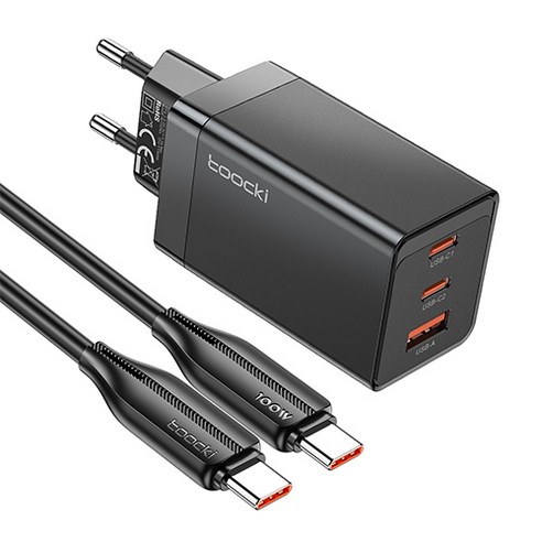 휴대용전기포트 추천제품 Toocki 67W PPS PD.3.0 멀티 고속 충전기와 C to C 100W 초고속 충전 케이블 휴대용전기포트 추천제품 Toocki 67W PPS PD.3.0 멀티 고속 충전기와 C to C 100W 초고속 충전 케이블