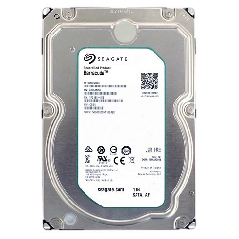 추천상품 씨게이트 3.5인치 하드디스크 1TB 7200RPM 64MB HDD 추천상품 씨게이트 3.5인치 하드디스크 1TB 7200RPM 64MB HDD