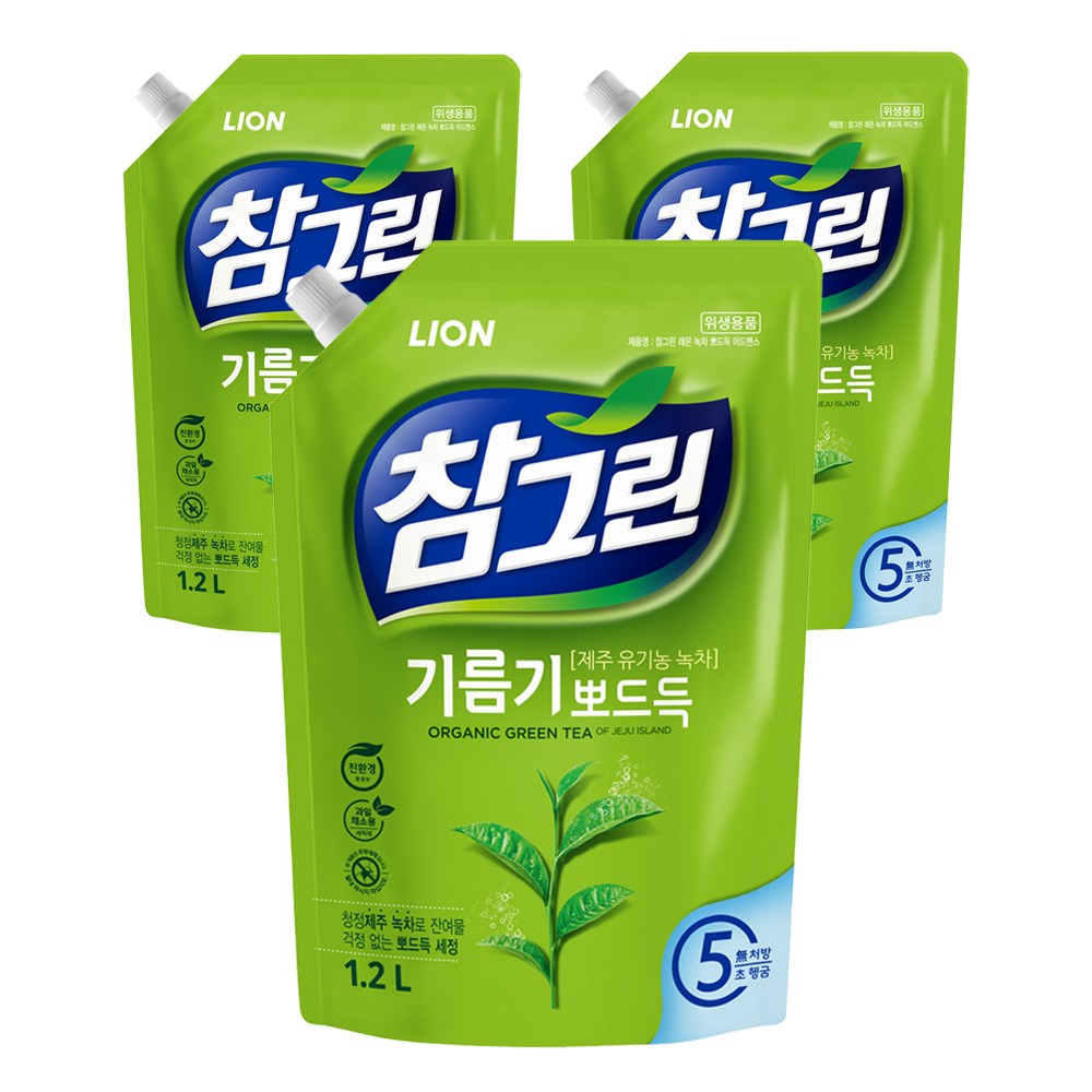 추천상품 참그린 레몬 녹차 뽀드득 어드밴스 주방세제 리필, 1.2L, 3개 – 로켓배송으로 편리한 세정력을 경험해보세요! 추천상품 참그린 레몬 녹차 뽀드득 어드밴스 주방세제 리필, 1.2L, 3개 – 로켓배송으로 편리한 세정력을 경험해보세요!