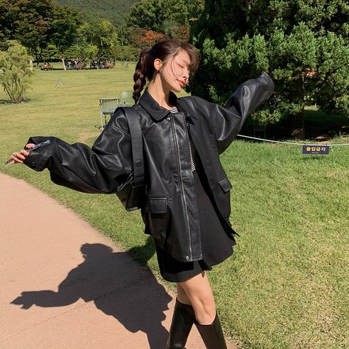 추천상품 떳다그녀 몰리 오버핏 레더 자켓: 스타일리시한 가을 패션 필수 아이템 추천상품 떳다그녀 몰리 오버핏 레더 자켓: 스타일리시한 가을 패션 필수 아이템