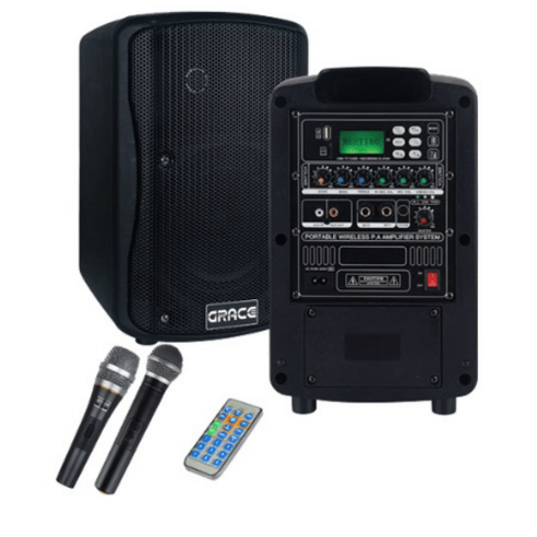 추천상품 그레이스 블루투스 충전식 이동형 행사용 앰프 EG-116 150W + 유선 마이크 + 무선 마이크 핸드형 추천상품 그레이스 블루투스 충전식 이동형 행사용 앰프 EG-116 150W + 유선 마이크 + 무선 마이크 핸드형