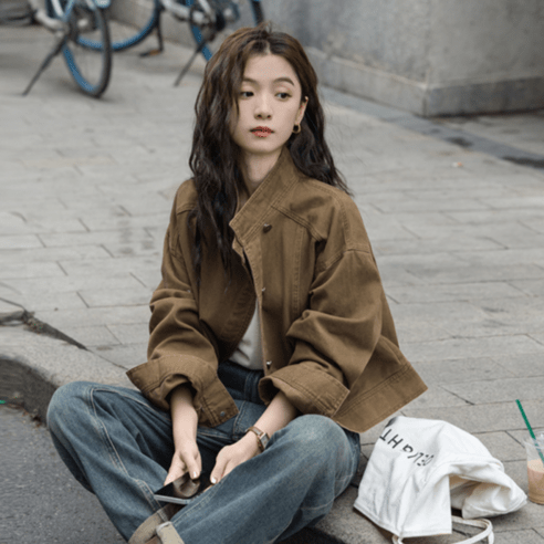 지베르니 레더블루종재킷 추천제품 세련된 봄/가을용 브라우니 자켓으로 스타일을 완성하세요 지베르니 레더블루종재킷 추천제품 세련된 봄/가을용 브라우니 자켓으로 스타일을 완성하세요