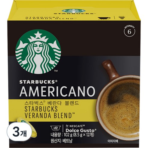 추천상품 Starbucks Veranda Blend by NESCAFÉ Dolce Gusto: 상쾌하고 부드러운 아침의 맛 추천상품 Starbucks Veranda Blend by NESCAFÉ Dolce Gusto: 상쾌하고 부드러운 아침의 맛