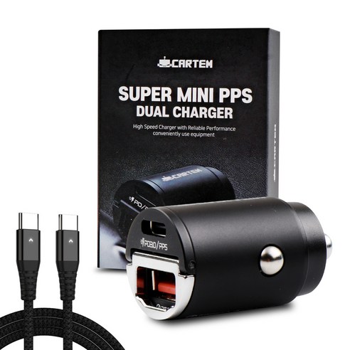 차량용초고속충전기 추천제품 카템 슈퍼미니 초고속 PPS PD 차량용 듀얼 충전기 30W + LED CtoC 60W 초고속 충전 케이블 차량용초고속충전기 추천제품 카템 슈퍼미니 초고속 PPS PD 차량용 듀얼 충전기 30W + LED CtoC 60W 초고속 충전 케이블