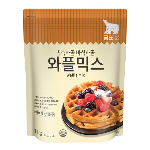 추천상품 곰표 와플 믹스: 완벽한 홈베이킹을 위한 선택 추천상품 곰표 와플 믹스: 완벽한 홈베이킹을 위한 선택