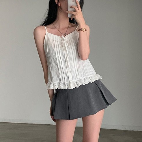 추천상품 현대적 매력을 더한 클래식 레이스, 로코 리본 프릴 레이스 끈나시 뷔스티에 추천상품 현대적 매력을 더한 클래식 레이스, 로코 리본 프릴 레이스 끈나시 뷔스티에
